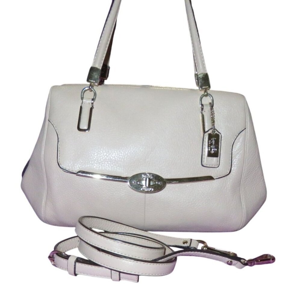 COACH 2013 Madison Madeline East West Crossbody Pale Blush Pink Leather Satchel